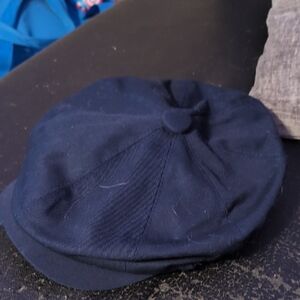 Classic Navy Blue Newsboy Cap